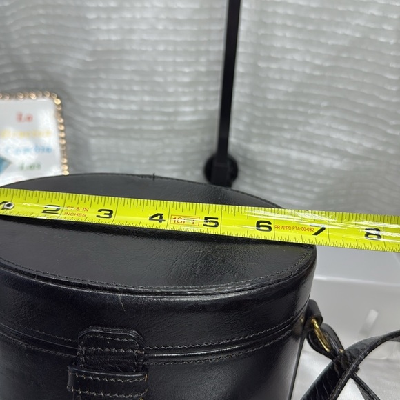 (B7) Michael Rome Cross Vintage, 1980sBenchley BagBlack Leather HandbagNO KEY - Picture 11 of 12